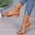 'Betony' Strapless Slip-On Stiletto Heels - Celes Fashion